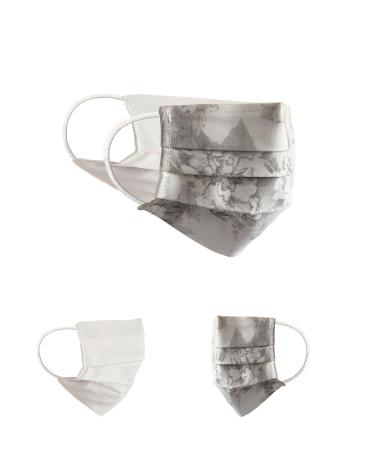 BAF Community Masks 2 via Pack Set Unisex makeshift mask Wendbar Mundschafts Mund and nose protection turning mask with motif cotton bci washable 1 piece (2-pack) Flower power 20