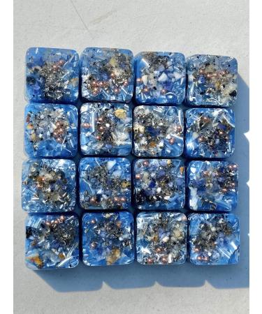 Mini Cube Tower Busters - Light Blue Orgone Generator | 528Hz Energy Accumulator | Perfect Gift - Buy Online on GoSupps.com