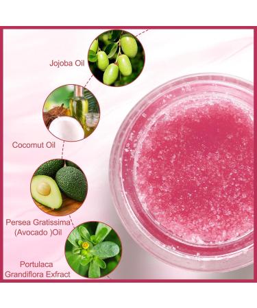 MIELIKKI Strawberry Lip Scrub | Exfoliator for Chapped & Dry Lips | Sugar Lip Polish & Moisturizer | Best Lip Care Products - Buy Online on GoSupps.com