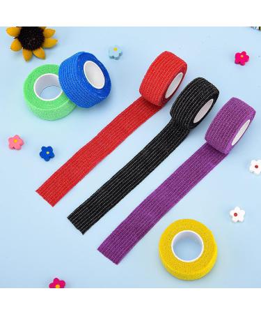 Heyu-Lotus 6 Pack Cohesive Bandages 2.5cm x 4.5m Vet Wrap Self Adherent Bandages Elastic Cohesive Tapes Pet Bandage Wraps for Dogs and Cats Assorted Colours (S) - Buy Online on GoSupps.com