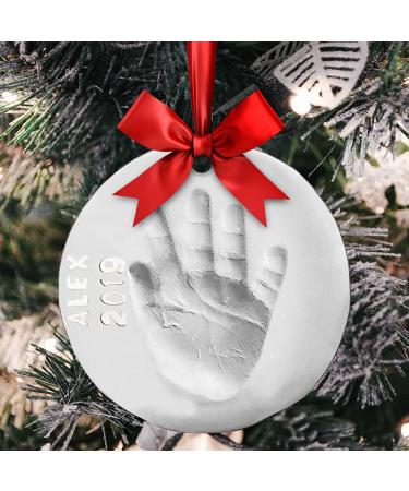 Luna Bean Baby Hand and Footprint Kit - Perfect Baby Keepsake for Christmas - 2 Pack with Ribbons & Easels - Buy Online on GoSupps.com