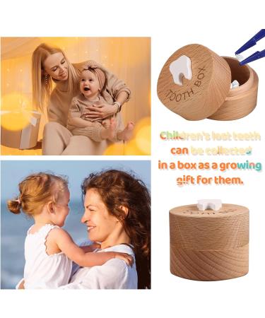Elezenioc Wooden Tooth Fairy Box - Keepsake for Boys and Girls - Lost Tooth Storage Box - Buy Online on GoSupps.com