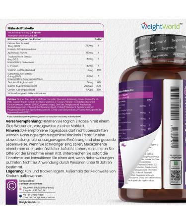 Buy Belly XS Capsules - Green Tea Apple Cider Vinegar & L-Tyrosine for Fitness & Metabolism - 180 Vegan Capsules - On Sale at WeightWorld - Buy Online on GoSupps.com