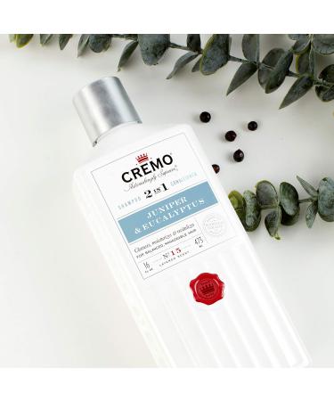 Cremo Shampoo & Conditioner 2-in-1 Juniper & Eucalyptus Clean & Nourish Hair 16 oz - Buy Online on GoSupps.com