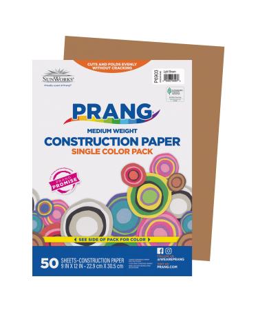 Prang (Formerly SunWorks) Construction Paper  Light Brown  9 x 12  50 Sheets