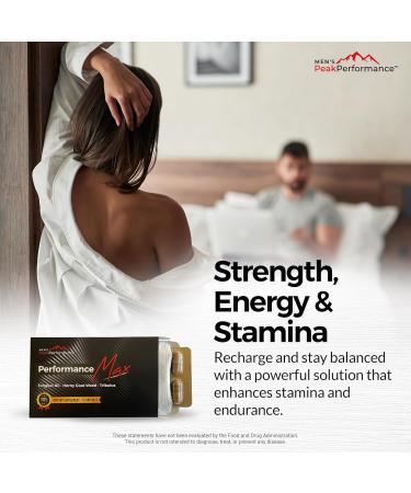 Masculinity Maximiser Supplement for Men Energy Endurance & Stamina Support for Improved Performance with Horny Goat Weed Ashwagandha Tongkat Ali & Maca 10 Capsules - Buy Online on GoSupps.com