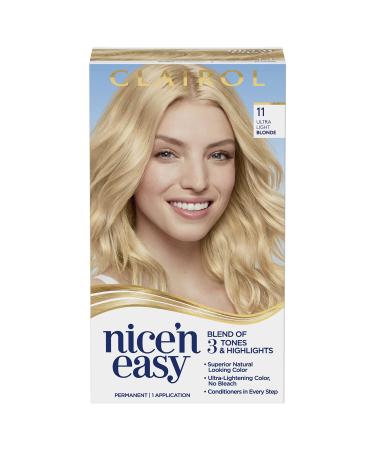 Clairol Nice'n Easy Permanent Hair Dye  11 Ultra Light Blonde Hair Color  Pack of 1 11 Ultra Light Blonde 6.26 Fl Oz (Pack of 1) - Buy Online on GoSupps.com