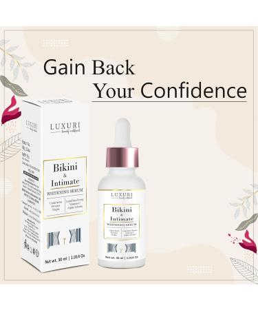 LUXURI Intimate Whitening & Brightening Serum - Natural Formula for Sensitive Bikini Skin (30ml) | International Shipping Available - Buy Online on GoSupps.com