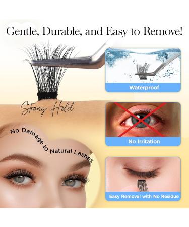 Buy BEYELIAN Self Adhesive Eyelashes Clusters - Pre Glued No Glue Needed Lash Extension Kit with Tweezer - 66 PCS D Curl 10-16mm for Effortless Beauty International Shipping Available - Buy Online on GoSupps.com