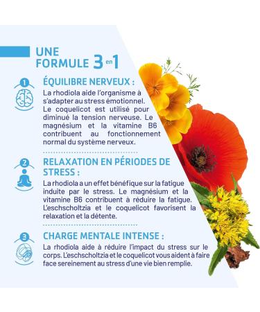 JUVAMINE - Serenity - Nervous Balance - Promotes Relaxation and Relaxation - Based on Plants and Minerals - Magnesium Vitamin B6 Rhodiola - 60 Tablets - Made in France - Buy Online on GoSupps.com