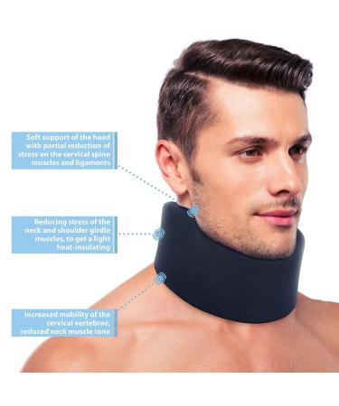 Ortonyx Ergonomic Cervical Collar/Neck Support Brace - ACNS03 Dark Blue Medium - Pack of 1 - Buy Online on GoSupps.com