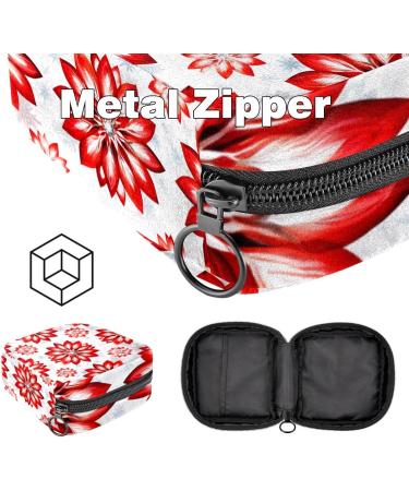 Muoooum Merry Christmas Pattern Women's Period Pocket Holder | Teens & Women | Menstrual Cup & Quiet Pad Storage | Color 7 | 4.7x6.6 in - Buy Online on GoSupps.com