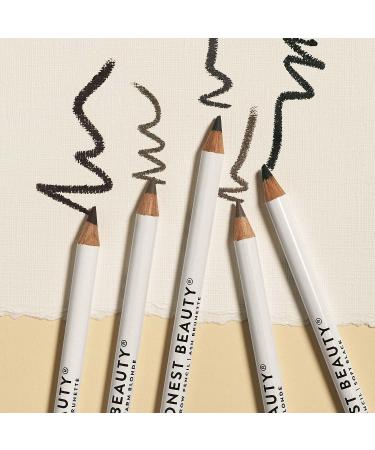 Honest Beauty Eyebrow Pencil in Warm Brunette with Jojoba Seed Oil | Buildable, Blendable Formula | EWG Certified, Dermatologist & Ophthalmologist Tested, Cruelty Free | 0.039 oz - Buy Online on GoSupps.com