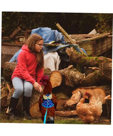 CORHAD Chicken and Duck Vest Hen Leash Chicken Lead and Harness Small Dog Harness Rooster Costume Pet Leash 17X15X0.5CM Blue - Buy Online on GoSupps.com