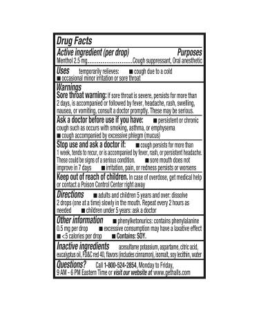 Halls Minis Watermelon Flavor Sugar Free Cough Drops 48 Drops - Buy Online on GoSupps.com