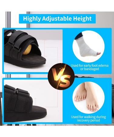 GHORTHOUD Post-Op Wedge Healing Shoe - Lightweight Orthopedic Foot Brace for Ulcerations & Wounds | International Shipping Available (Large - Buy Online on GoSupps.com