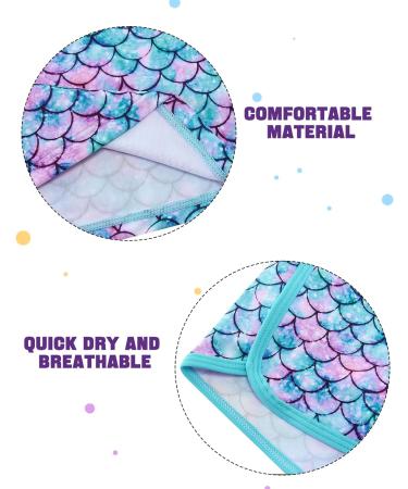 Girls 2 Piece Long Sleeve Swimsuit UPF 50+ Mermaid Design | Ages 4-10 - Buy Online on GoSupps.com