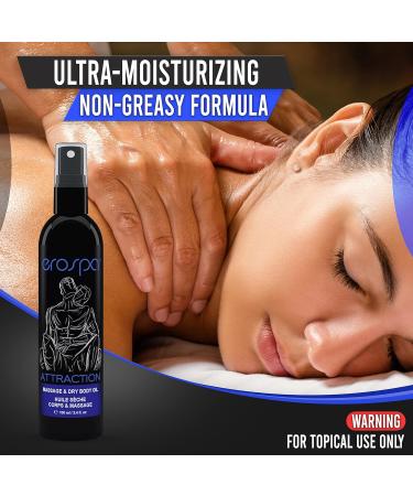 Couples Massage Oil - Aromatic Dry Body Oil 3.4fl Oz | Perfect for Sensual Massages & Moisturizing | Coconut & Hemp Oil Non-Greasy 100% Body-Safe - Buy Online on GoSupps.com