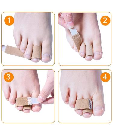 Eksma 18 Toe Extensions Set | Reusable Fabric Protection for Broken Toes Hammer Toe Rectors & Curved Toes - International Shipping Available - Buy Online on GoSupps.com