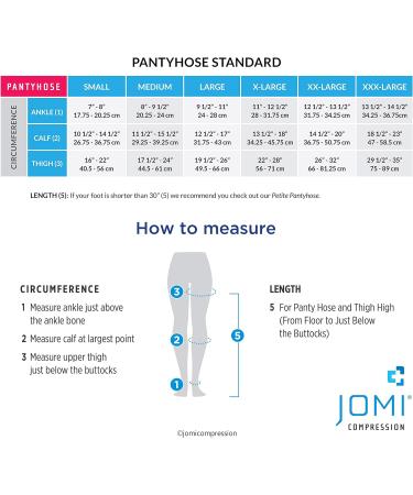 Jomi Compression Pantyhose Women Collection 15-20mmHg Opaque Closed Toe 174 S Grey - Buy Online on GoSupps.com