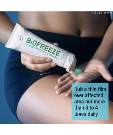 Biofreeze Professional Menthol Pain Relieving Gel 4 FL OZ Tube (Pack Of 3) | Sore Muscle, Arthritis, Backaches & Joint Pain Relief | Packaging May Vary - Buy Online on GoSupps.com