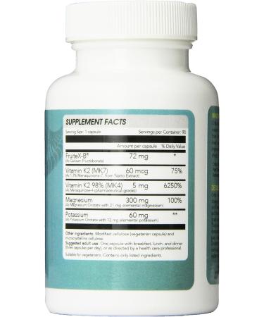 Ortho Nutrition Decalcify - Fruitex-B, Vitamin K2 (MK4 & MK7), Magnesium, Potassium Orotate - 90 Vegetarian Capsules - Buy Online on GoSupps.com