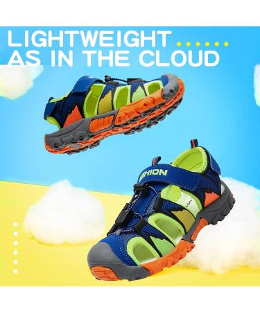 VITIKE Children's Sandals - Breathable & Quick-Drying Trekking Sandals for Boys & Girls - Size 33 EU - Blue - Buy Online on GoSupps.com