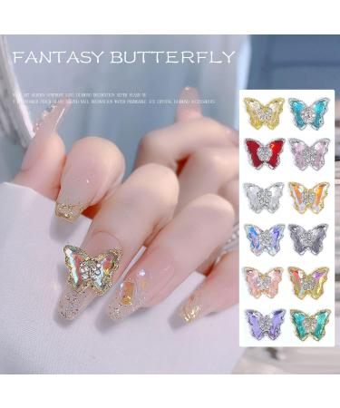 FEIlei 10Pcs Nail Jewelry Zircon Nail Art Rhinestones Nail Decors Crystals Diamond Gems - Buy Online on GoSupps.com