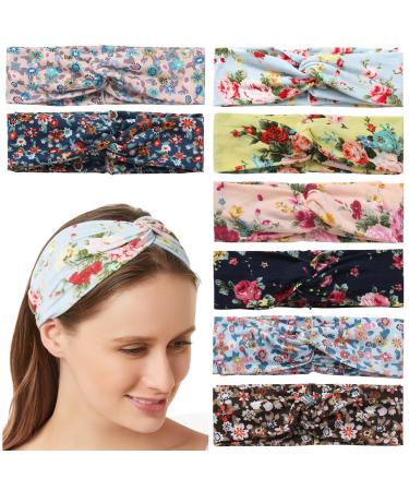 ADRIONE Thick Headbands for Women (8 Count) classical