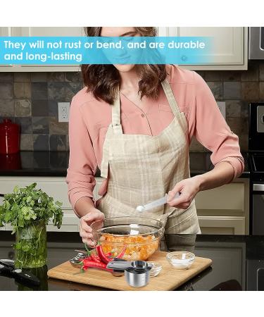 Abizarch 13Pcs Measuring Cup Spoon Set Stainless Steel Measuring Cup Spoon with Clear Scale Rustproof Kitchen Measuring Cup and Spoon Set for Home Cooking Baking ZHAZHAMO(Style 1) - Buy Online on GoSupps.com