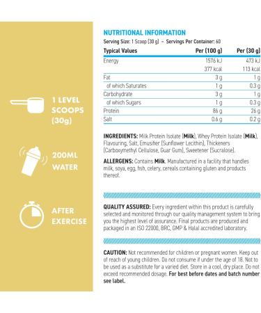Applied Nutrition BodyFuel Protein Isolate Powder 26 g de prot ines isolat de prot ines de lactos rum et de lait pour la croissance et la r cup ration musculaires boisson prot in e facile m lang - Buy Online on GoSupps.com