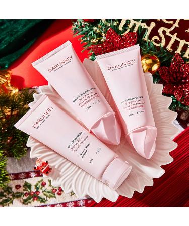 Skincare Gift Sets for Teenage Girl - Skincare Set Includes Facial Cleanser Hand Cream Body Lotion - Strawberry Gift Sets For Women - Moisturizing Skin Care Gift Box - Pamper Set Gifts - Buy Online on GoSupps.com