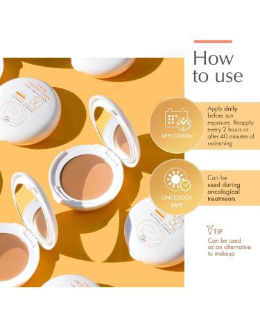 Avene Mineral High Protection Honey Tinted Compact SPF 50 - UVA/UVB Blue Light Defense - Buy Online on GoSupps.com