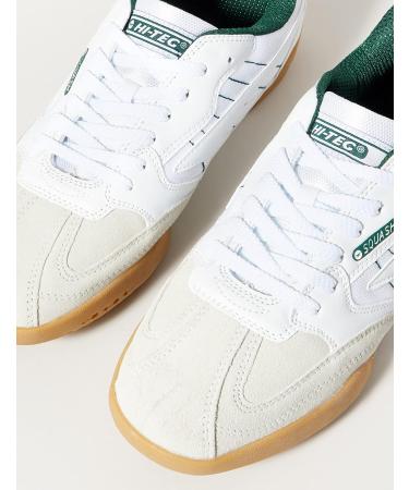 Buy Hi-Tec Unisex Squashclassic Sports Shoe - C002138-011-01 36 EU - White/Green - International Shipping Available - Buy Online on GoSupps.com