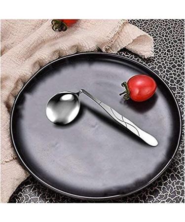Adaptive Curved Utensils Stainless Steel Adaptive Eating Aid Anti-Shake Angled Spoon for Elderly Parkinson Arthritis & Handicap Left - Buy Online on GoSupps.com