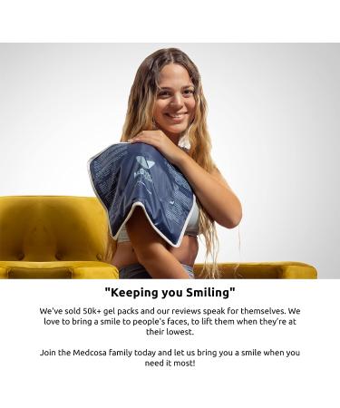 Large Gel Ice Pack - Flexible Hot/Cold Reusable Pack for Pain Relief - Medcosa 1 Pack - Buy Online on GoSupps.com