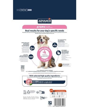Advance Veterinary Diets Atopic Medium & Maxi - Dry Dog Food with Atopic Dermatitis with Trout - 3 kg - Buy Online on GoSupps.com