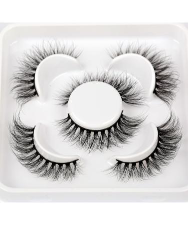 Shop Pooplunch Cat Eye False Eyelashes - Wispy Fluffy Faux Mink Volume Lashes (3 Pairs) - International Shipping Available - Buy Online on GoSupps.com