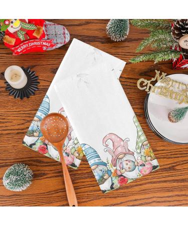 Easter Kitchen Dish Towel Striped Rabbit Print Household Kitchen Multifunctional Hand Towel KnQ932 (R One Size) R One Size - Buy Online on GoSupps.com