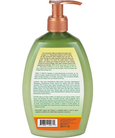 Organic Hair Energizer Hair Growth 4 Piece Set with Pro Vitamin-B5, DHT-Blockers & Ph-Balancing - Men, Women, Teens - Buy Online on GoSupps.com