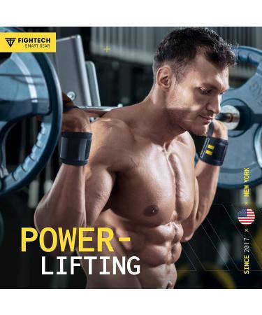 FIGHTECH Upgraded 2023 PRO Series 18 Yellow Wrist Wraps | Professional Grade for Weightlifting, CrossFit & Powerlifting - Buy Online on GoSupps.com