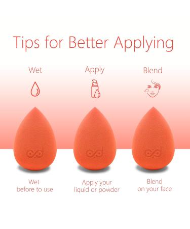 Prodxy Orange Makeup Blender Sponge | Latex-Free Streak-Free Application for Liquid Powder & Creams | Vegan & Cruelty-Free | International Shipping Available - Buy Online on GoSupps.com