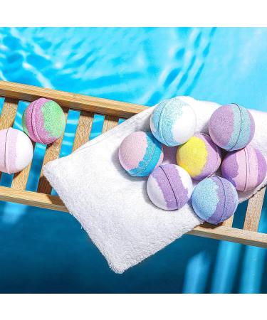 Spa Luxetique Bath Bombs Gift Set - 12 Relaxing Fizzies with Shea Butter & Essential Oils for Women - Ideal for Mom's Birthday - Moisturizing Lush Bath Bombs Bulk - 12 Count Pack - Buy Online on GoSupps.com