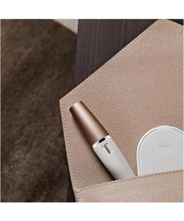 Braun FaceSpa 3-in-1 Epilator Hair Removal & Cleansing Brush | Lighted Mirror & Beauty Pouch Included | White 851V - Buy Online on GoSupps.com