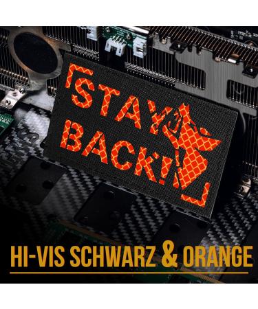 Oneigris Hi-Vis Reflective Dog Patches - Orange/Black Laser-Cut Design for Enhanced Visibility | International Shipping Available - Buy Online on GoSupps.com