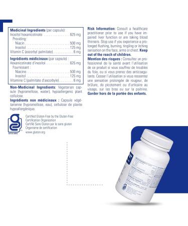 Pure Encapsulations - Niacitol - 500 mg No-Flush Niacin to Support Digestion Hormone Synthesis and Tissue Formation* - 60 Vegetable Capsules - Buy Online on GoSupps.com