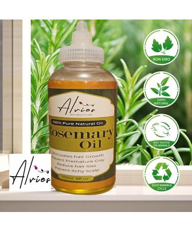 Rosemary Oil 170ml - Handcraft 100% Pure and Natural Rosemary Essential Oil Undiluted Rosemary Oil for Hair Skin and Nails - Cleansing Enhanced Shine and Dry Scalp Treatment - Buy Online on GoSupps.com