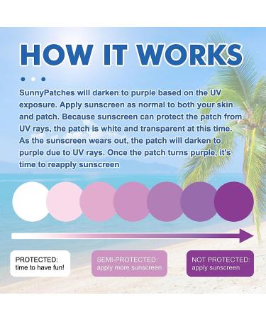 48-Piece UV Sunscreen Stickers | UV Detection & Protection for Face & Body | Family-Friendly Sun Safety - Buy Online on GoSupps.com