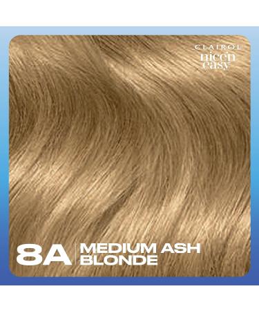 Clairol Nice'n Easy Cr me Permanent Hair Dye 8A Medium Ash Blonde - 1 Count - Buy Online on GoSupps.com