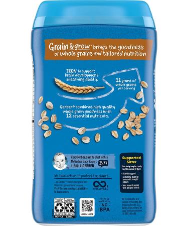 Gerber Oatmeal Single Grain Cereal 1st Foods - 16 oz (454g) - Nutritional Baby Food - Buy Online on GoSupps.com